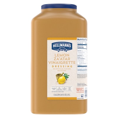 Hellmann's® Lemon Za'atar Dressing - I’m constantly looking for new flavor combinations like the Hellmann's® Lemon Za'atar Salad Dressing (4 x 1 gal) to keep my salads fresh and exciting.