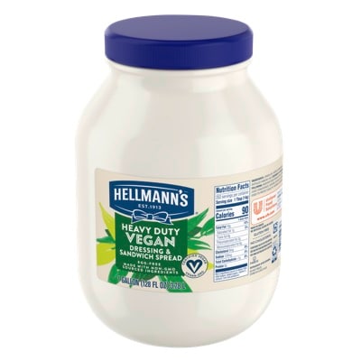 Hellmann's® Heavy Duty Vegan Mayonnaise 1 gal 4 pack - Explore new plant-forward dishes with Hellmann’s® Heavy Duty Vegan Mayonnaise.