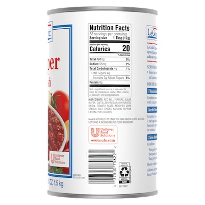 LeGout® Pepper Relish 6 x 3 lb - 