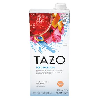 TAZO® Iced Tea Concentrate 1:1 Passion 6 x 32 oz - 