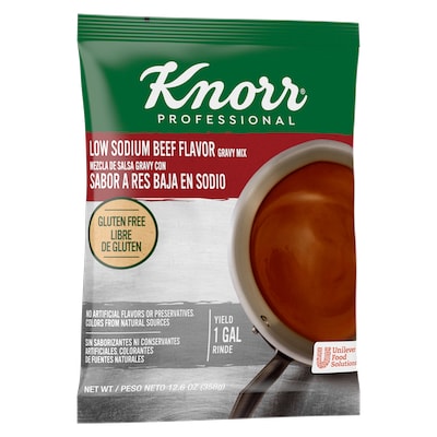 Knorr® Professional Low Sodium Beef Gravy 6 x 12.6 oz - 
