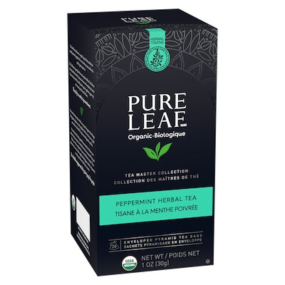 Pure Leaf® Organic Peppermint Herbal Hot Tea 6 x 20 bags - 