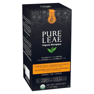 Pure Leaf® Organic Ginger with Orange Blossom Herbal Hot Tea 6 x 20 bags - 