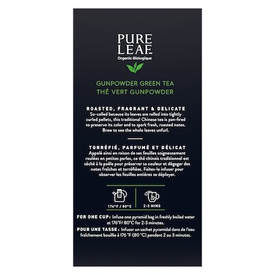 Pure Leaf® Organic Gunpowder Green Hot Tea Bags 6 x 25 bags - 