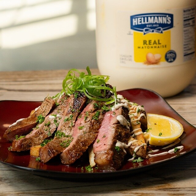 Ribeye Steak Frites with Truffle Aioli Ribeye Steak Frites with Truffle Aioli