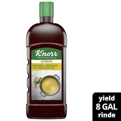 Knorr® Professional Ultimate Vegetable Liquid Concentrated Base 32oz. 4 pack - Knorr® Bases are reinvented by our chefs with your kitchen and your customers in mind.