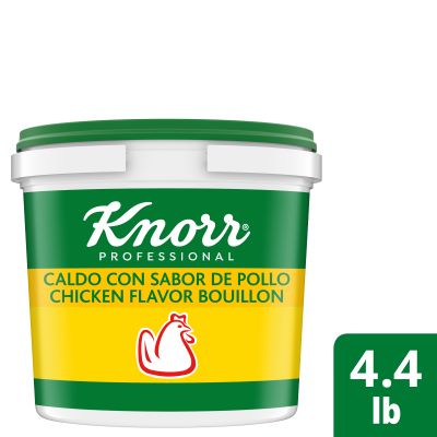 Knorr® Professional Caldo de Pollo 4.4lb. 4 pack - Made with chicken, real vegetables and spices.