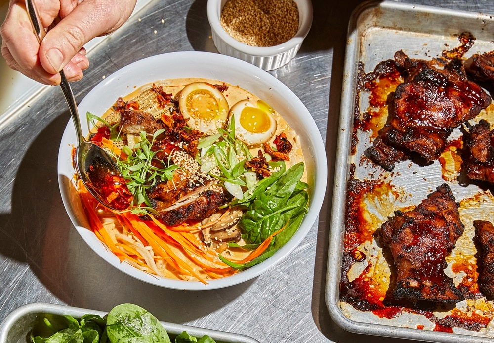 Spicy Red Hot Creamy Ramen w/ Char Siu Chicken – - Recipe