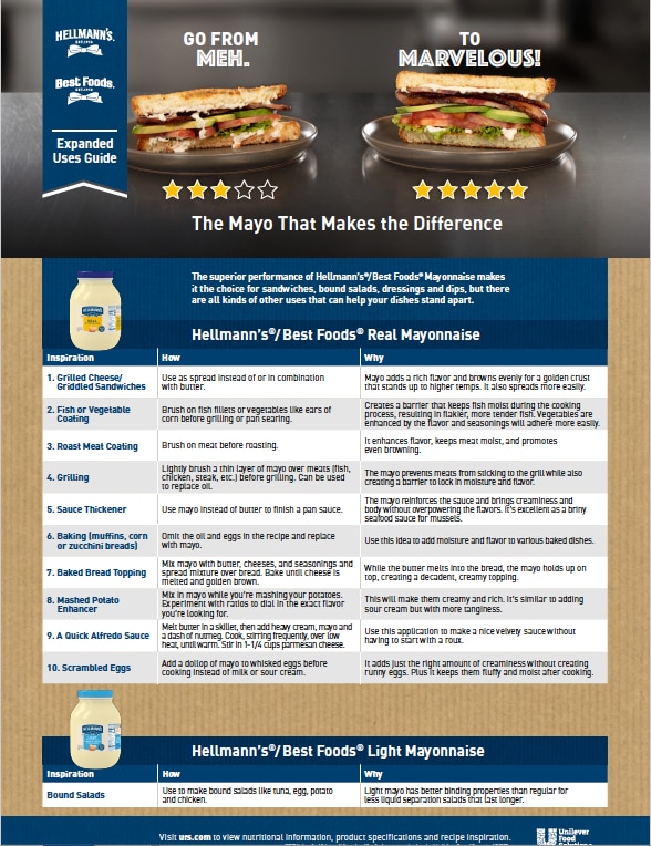 FREE Menu Hack Guide for Real & Light Mayo FREE Menu Hack Guide for Real & Light Mayo